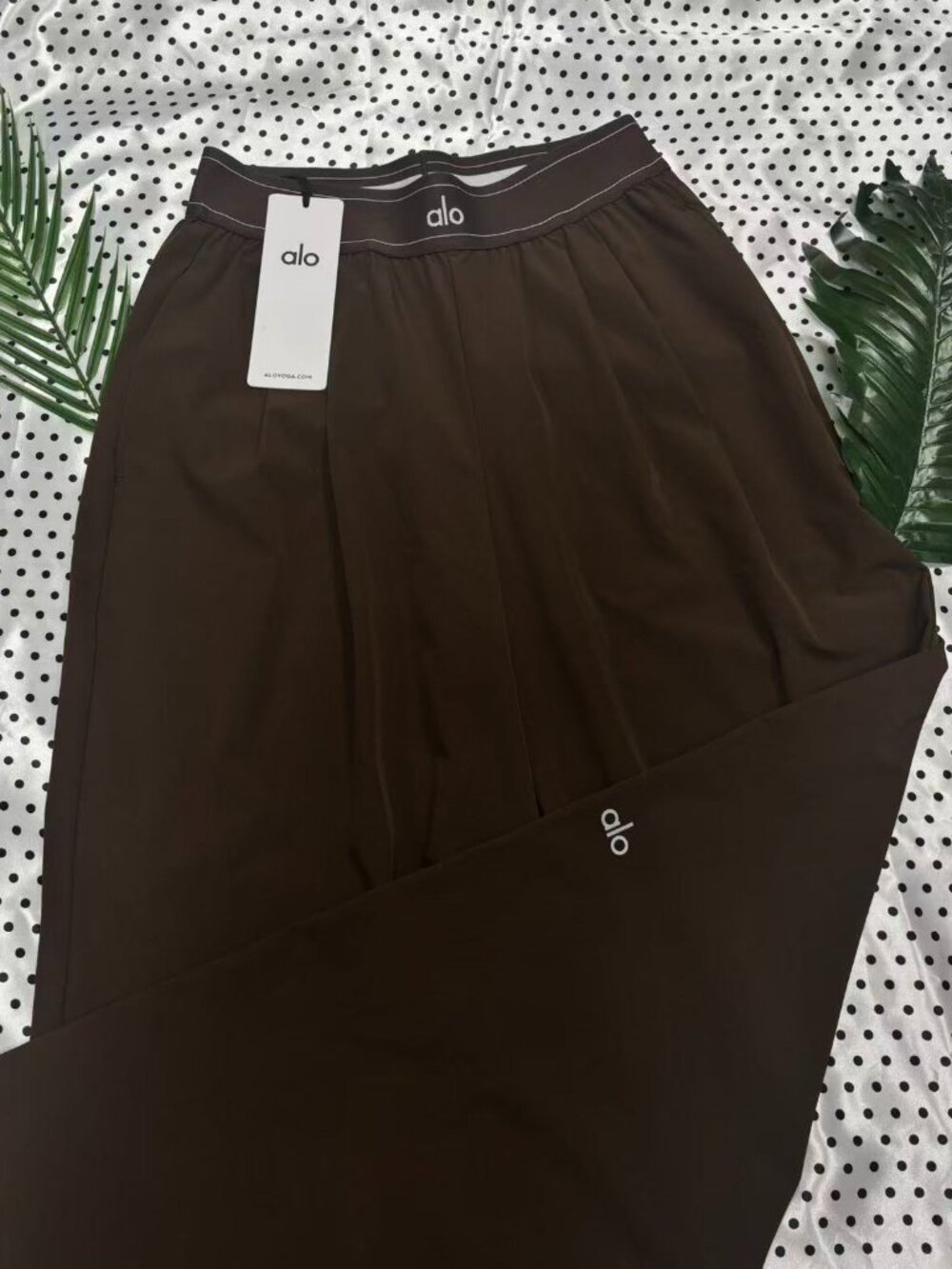 🪬Alo Yoga Suit Up Trouser Brown Regular Fit Workwear Style - Picture 6 of 11